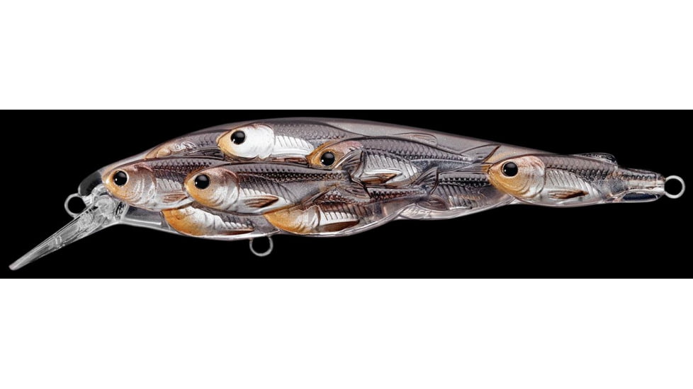 Live Target Yearling Baitball Jerkbait,3.375in,Silver/Black 141668