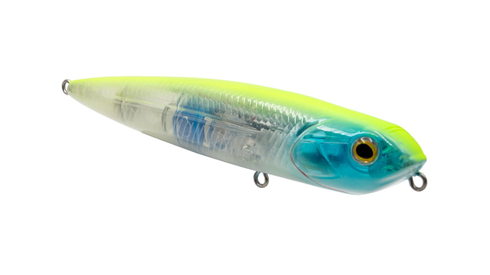 Livingston Lures 4in Walking Boss Jr. Lure, Chartreuse Blue Shiner, 13329