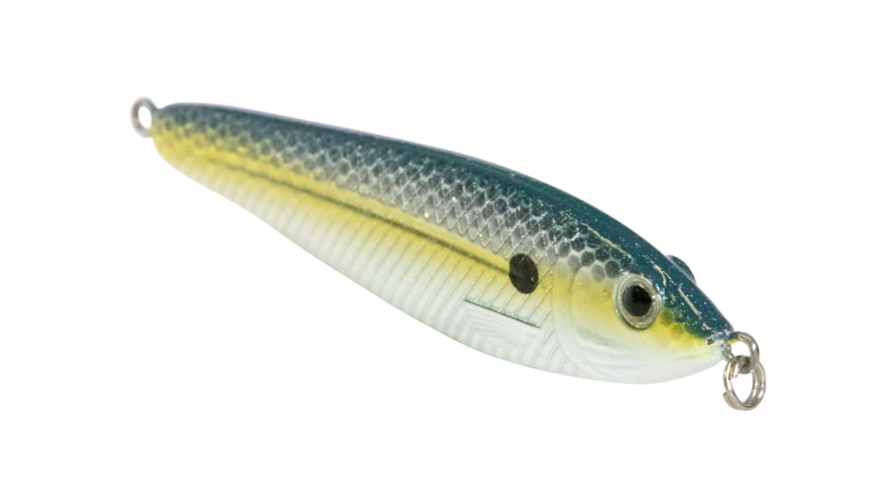Livingston Lures EBS Jigging Spoon Lure, Chartreuse Shad, 9303