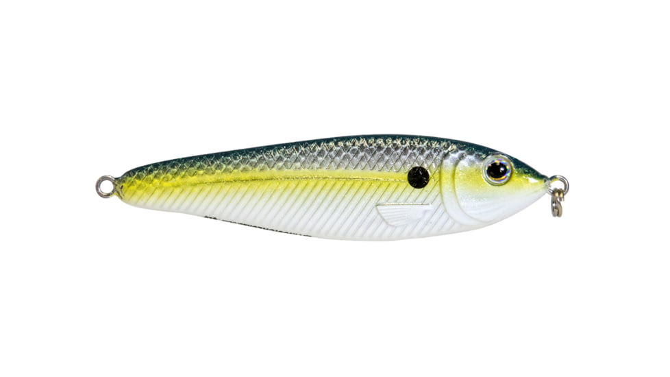 Livingston Lures EBS Jigging Spoon Lure, Chartreuse Shad, 9303
