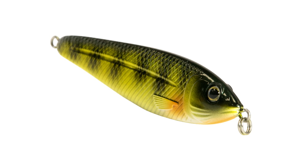 Livingston Lures EBS Jigging Spoon Lure, Natural Perch, 9386