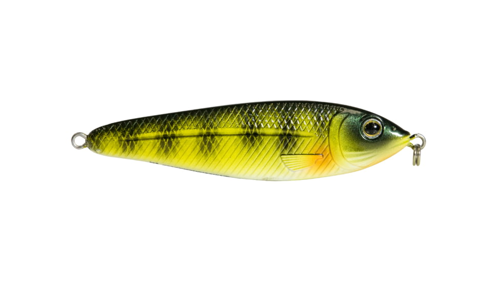 Livingston Lures EBS Jigging Spoon Lure, Natural Perch, 9386