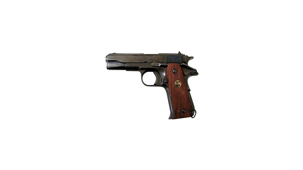 Llama XV Pistol, .22 Long Rifle, 3.7in barrel, blued steel frame, checkered walnut grip, blowback operated semi-auto, patridge front, adjustable rear, 9 round magazine, LLA-XV-.22LR-3.7-1-FRRMPG