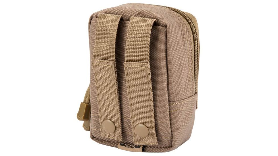 Loaded Gear CX-800 Accessory Pouch, Dual Zipper Design, Compatible w/ Molle System, Dark Earth BI12632