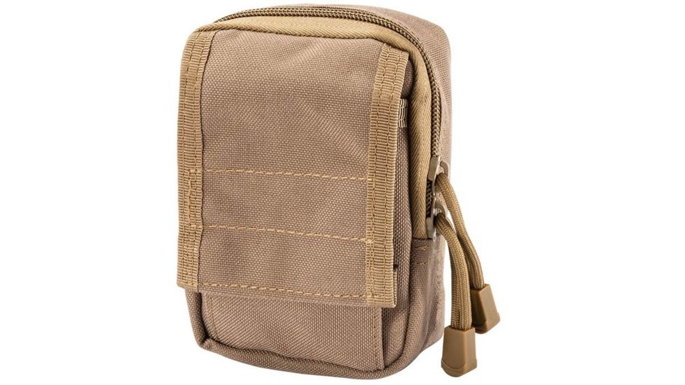 Loaded Gear CX-800 Accessory Pouch, Dual Zipper Design, Compatible w/ Molle System, Dark Earth BI12632