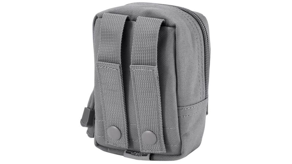 Loaded Gear CX-800 Accessory Pouch, Dual Zipper Design, Compatible w/ Molle System, Gray BI12634