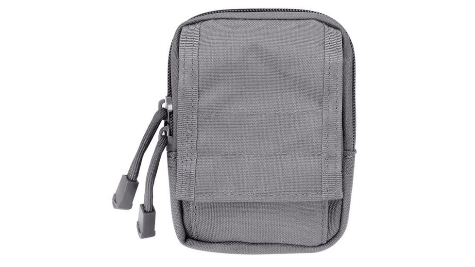 Loaded Gear CX-800 Accessory Pouch, Dual Zipper Design, Compatible w/ Molle System, Gray BI12634