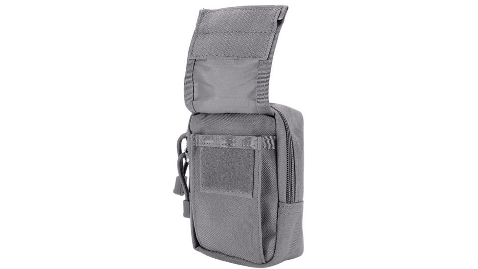 Loaded Gear CX-800 Accessory Pouch, Dual Zipper Design, Compatible w/ Molle System, Gray BI12634