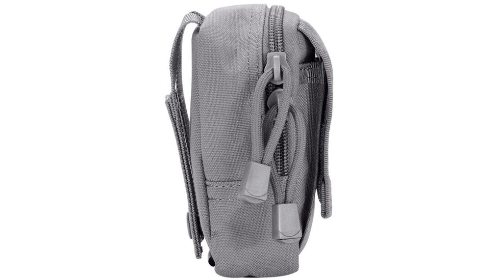 Loaded Gear CX-800 Accessory Pouch, Dual Zipper Design, Compatible w/ Molle System, Gray BI12634