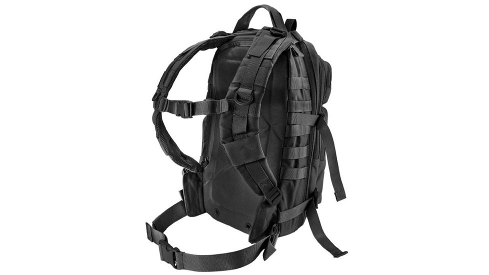 Loaded Gear GX-400 Crossover Low Profile Backpack, Padded Back, Weight 2.6 lbs, Black, 12.1 x 9.9 x 16 in BI12602