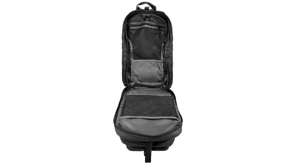 Loaded Gear GX-400 Crossover Low Profile Backpack, Padded Back, Weight 2.6 lbs, Black, 12.1 x 9.9 x 16 in BI12602