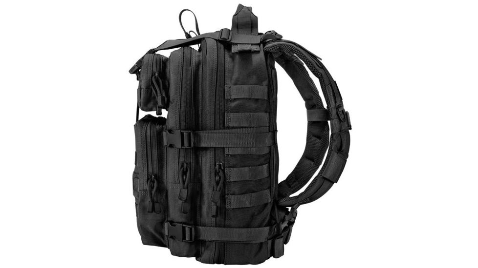 Loaded Gear GX-400 Crossover Low Profile Backpack, Padded Back, Weight 2.6 lbs, Black, 12.1 x 9.9 x 16 in BI12602