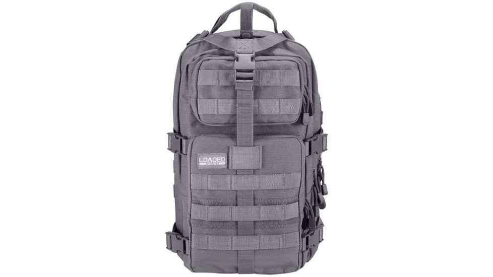 Loaded Gear GX-400 Crossover Low Profile Backpack, Padded Back, Weight 2.6 lbs, Gray, 12.1 x 9.9 x 16 in BI12604
