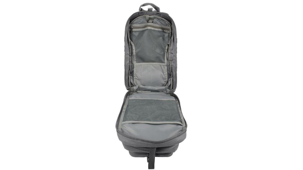 Loaded Gear GX-400 Crossover Low Profile Backpack, Padded Back, Weight 2.6 lbs, Gray, 12.1 x 9.9 x 16 in BI12604