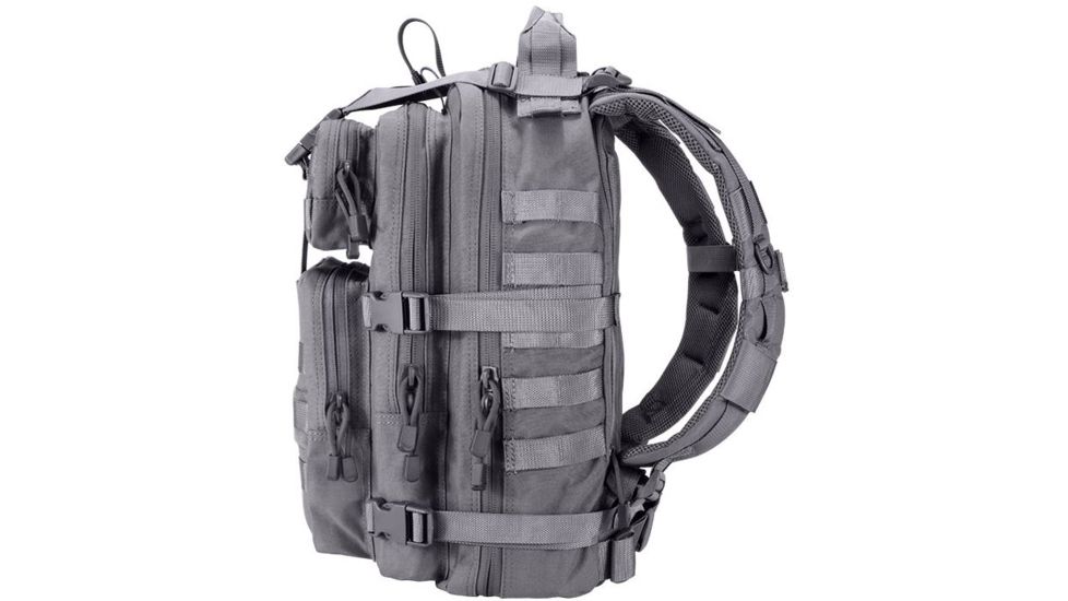 Loaded Gear GX-400 Crossover Low Profile Backpack, Padded Back, Weight 2.6 lbs, Gray, 12.1 x 9.9 x 16 in BI12604