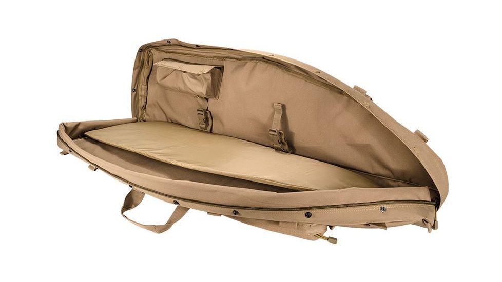 Loaded Gear RX-600  46 in Tactical Dual Rifle Bag, Padded Center Divider, 4 Zippered Pockets, Dark Earth BI12552