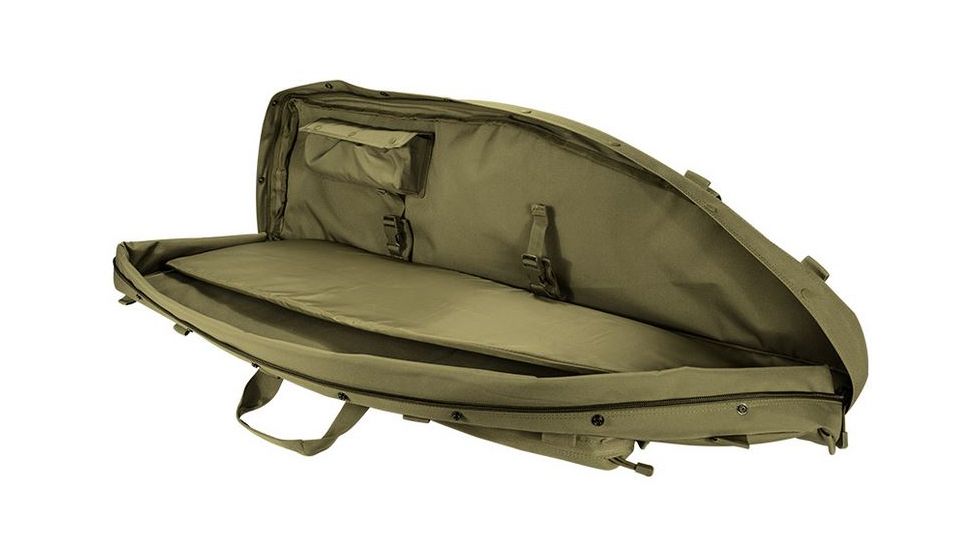 Loaded Gear RX-600  46 in Tactical Dual Rifle Bag, Padded Center Divider, 4 Zippered Pockets, OD Green BI12554