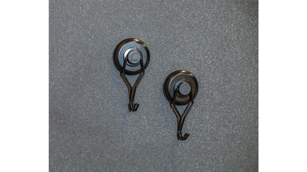Lockdown Magnetic Hook 2-Pack, Black, 1215354