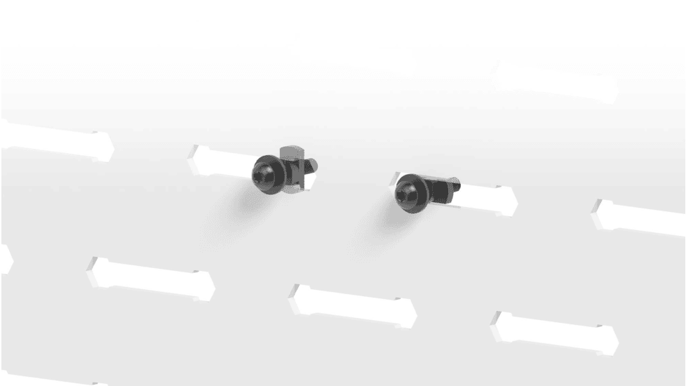 Lockdown SecureWall Universal Adapter, 4 Pack, Black, 1198817