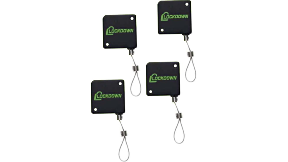 Lockdown Tether, 4 Pack, Black, 1206826