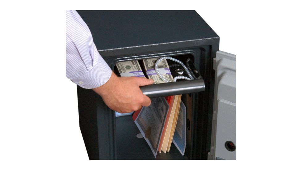 LockState Electronic Fireproof Safe w/ Drawer