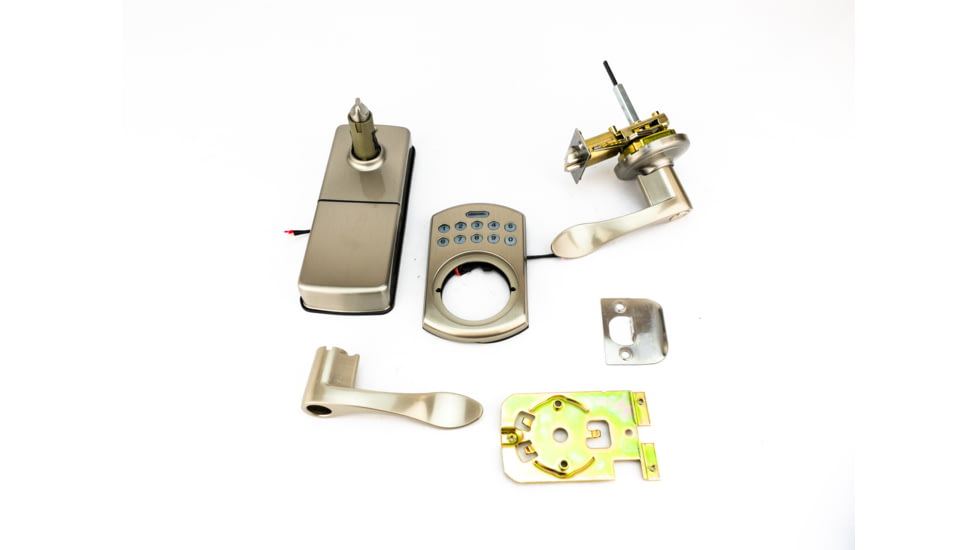 Lockstate RemoteLock 5i WiFi Electronic Lever Door Lock, Bolder Style, Satin Nickel, LS-L5i-SN-B