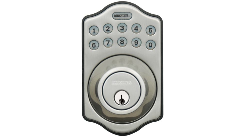 LockState RemoteLock WiFi Electronic Deadbolt Door Lock,Satin Nickel LS-DB500i-SN