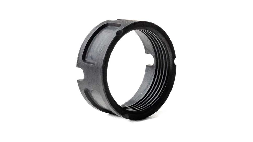 Lockstep Arms AR Billet Castle Nut, AR-15, AR-10, 9mm, Black, LA-AR-850-BLK