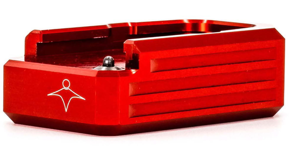 Lockstep Arms Glock 43 Magazine Base Plate +0-Round, Anodized, Red, LA-G43-100-RED