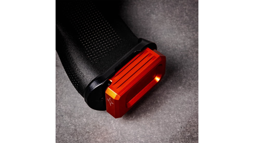 Lockstep Arms Glock 43X/48 Flat Base Plate, Red, LA-G43X-100-RED-0RD