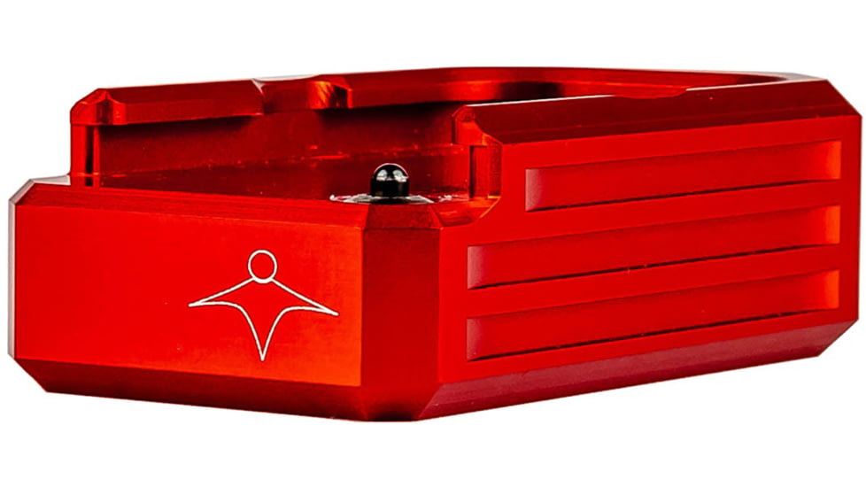 Lockstep Arms Glock 43X/48 Flat Base Plate, Red, LA-G43X-100-RED-0RD