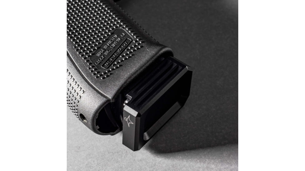 Lockstep Arms Glock 9/40 Magazine Base Plate +0-Round, Anodized, Black, LA-G19-100-BLK