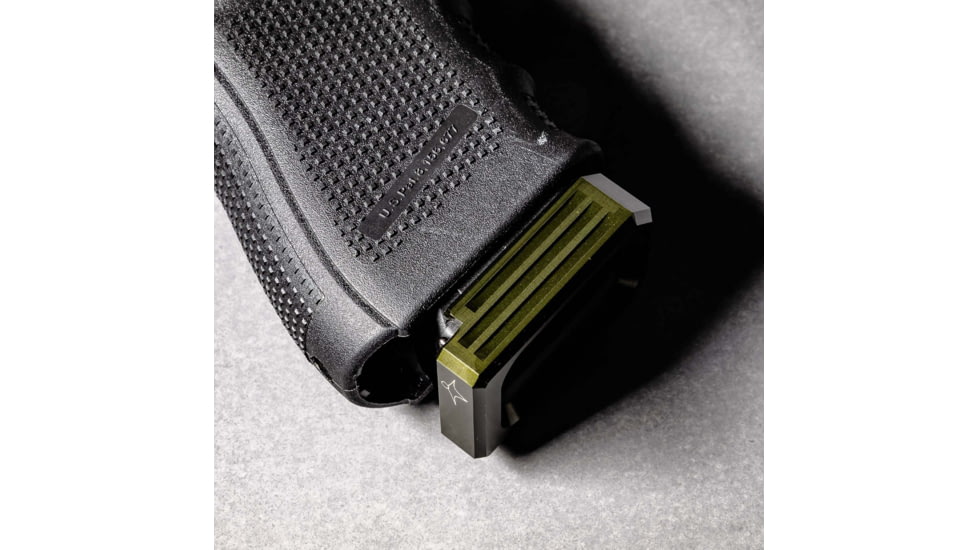 Lockstep Arms Glock 9/40 Magazine Base Plate +0-Round, Anodized, OD Green, LA-G19-100-ODG
