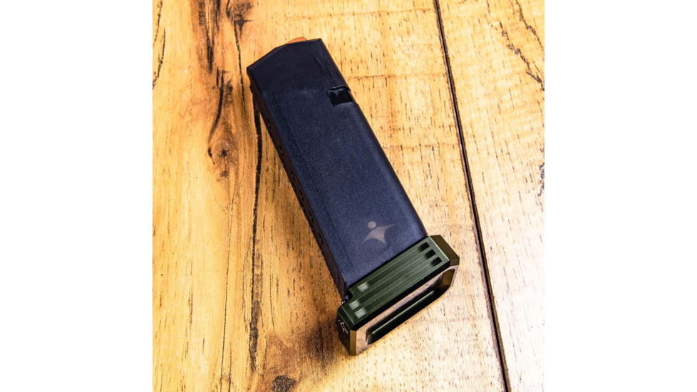 Lockstep Arms Glock 9/40 Magazine Base Plate +0-Round, Anodized, OD Green, LA-G19-100-ODG