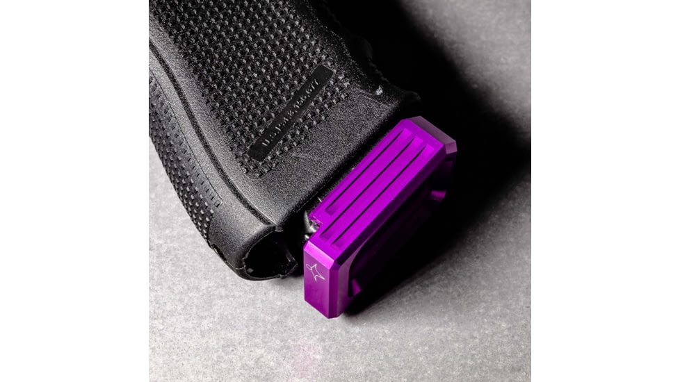 Lockstep Arms Glock 9/40 Magazine Base Plate +0-Round, Anodized, Purple, LA-G19-100-PUR