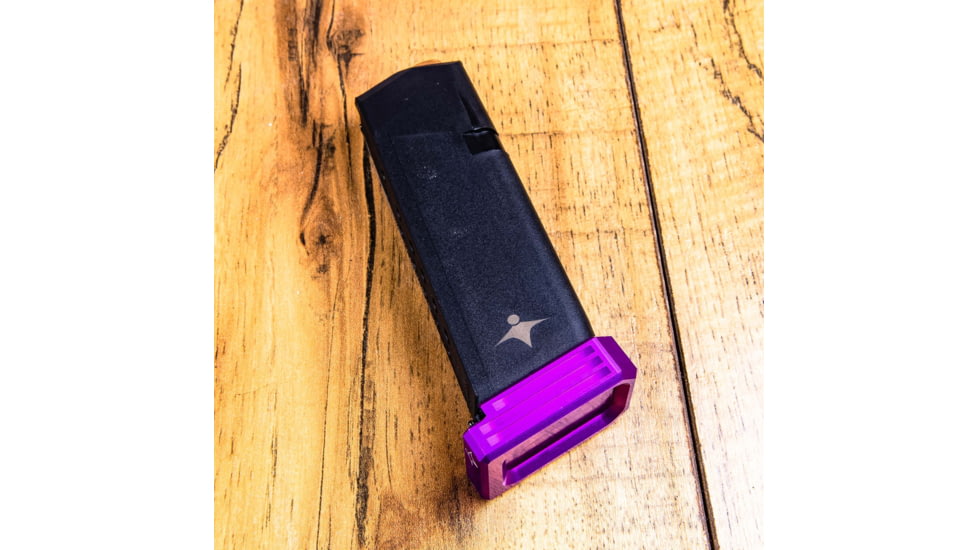 Lockstep Arms Glock 9/40 Magazine Base Plate +0-Round, Anodized, Purple, LA-G19-100-PUR