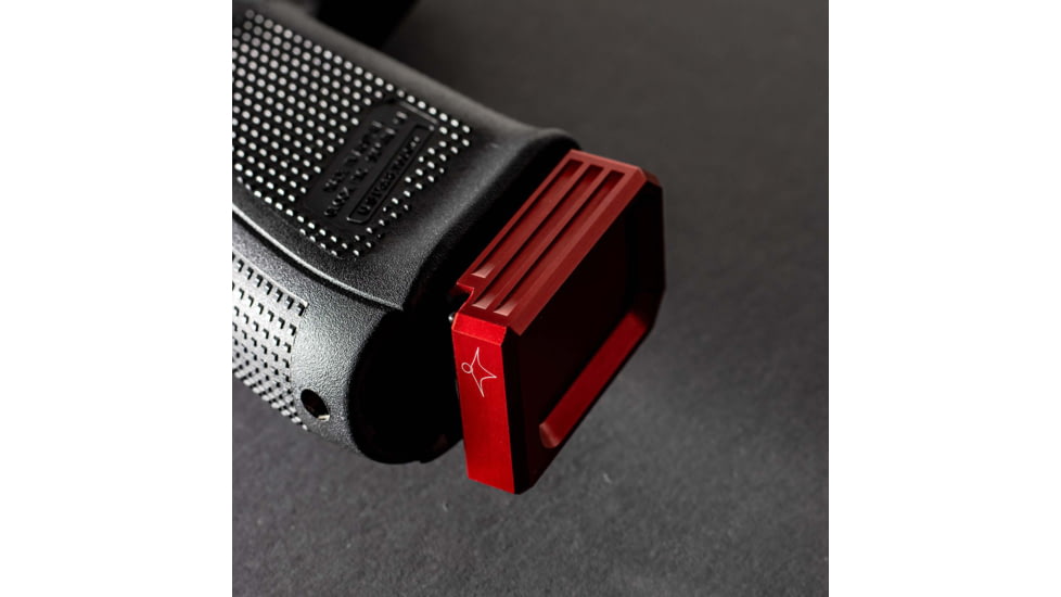 Lockstep Arms Glock 9/40 Magazine Base Plate +0-Round, Anodized, Red, LA-G19-100-RED