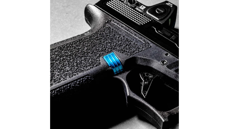 Lockstep Arms Glock Gen 1-3 Magazine Release, Anodized, Blue, LA-G19-V13-150-BLU