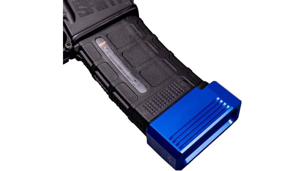 Lockstep Arms Lancer L5AWM Base Plate Plus 5, Blue, 5, LA-AR15-112-BLU
