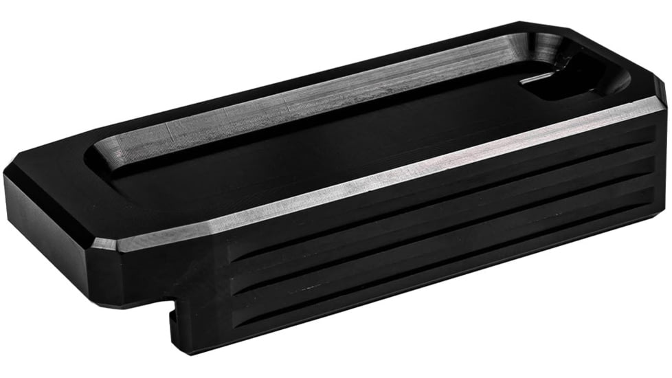Lockstep Arms Lancer L5AWM Flat Base Plate, Black, LA-AR15-101-BLK-0RD