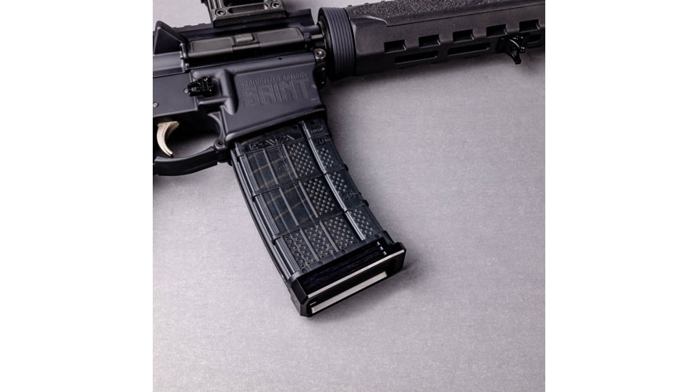 Lockstep Arms Lancer L5AWM Flat Base Plate, Black, LA-AR15-101-BLK-0RD
