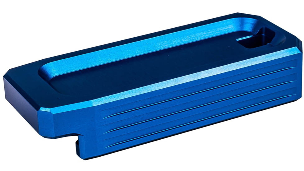 Lockstep Arms Lancer L5AWM Flat Base Plate, Blue, LA-AR15-101-BLU-0RD