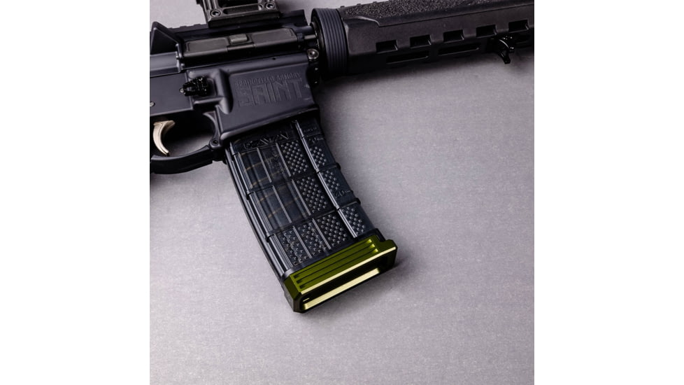 Lockstep Arms Lancer L5AWM Flat Base Plate, OD Green, LA-AR15-101-ODG-0RD