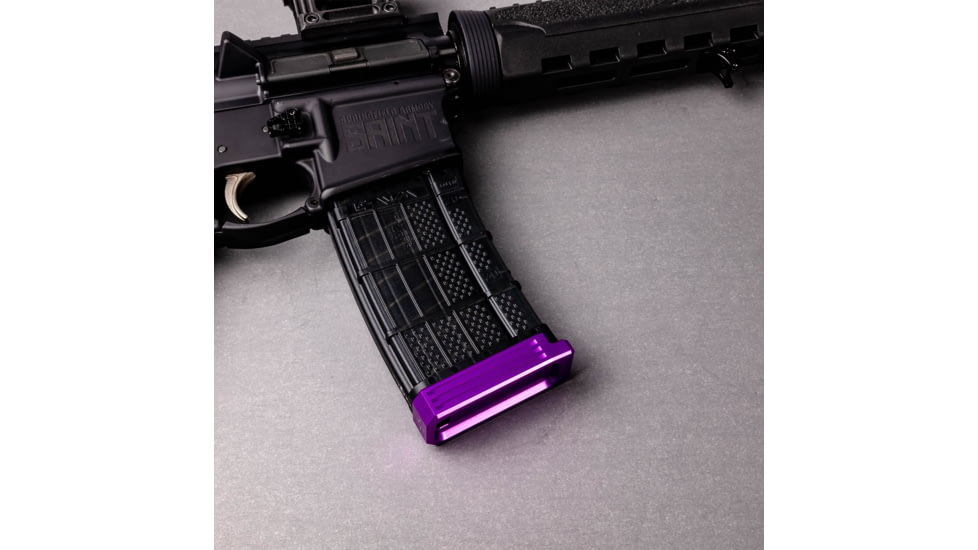 Lockstep Arms Lancer L5AWM Flat Base Plate, Purple, LA-AR15-101-PUR-0RD