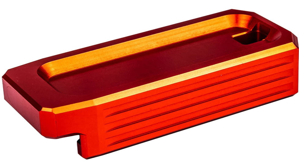 Lockstep Arms Lancer L5AWM Flat Base Plate, Red, LA-AR15-101-RED-0RD