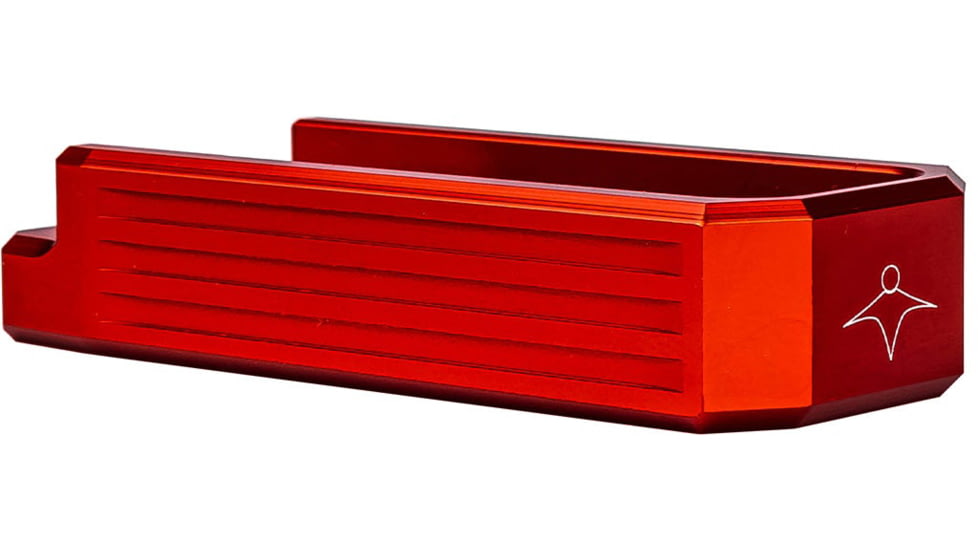 Lockstep Arms Lancer L5AWM Flat Base Plate, Red, LA-AR15-101-RED-0RD