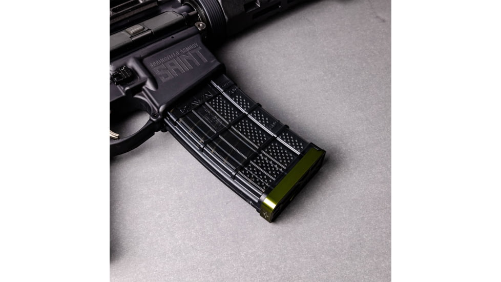 Lockstep Arms Lancer L5AWM Slim Base Plate, OD Green, LA-AR15-117-ODG-0RD