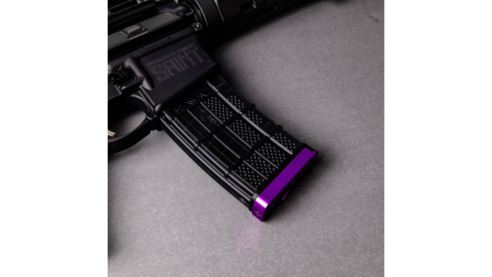 Lockstep Arms Lancer L5AWM Slim Base Plate, Purple, LA-AR15-117-PUR-0RD