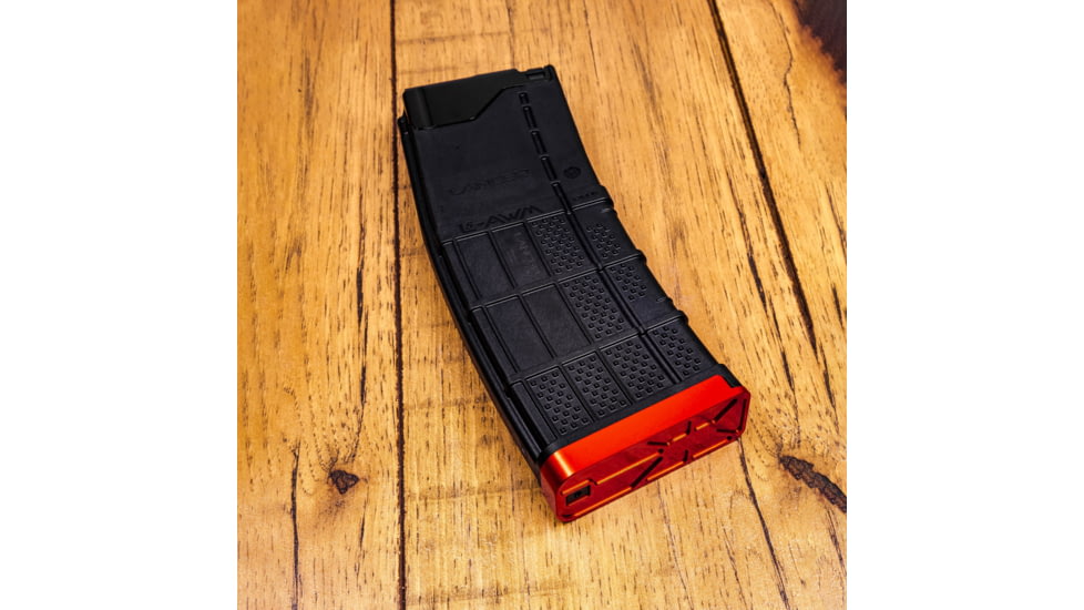 Lockstep Arms Lancer L5AWM Slim Base Plate, Red, LA-AR15-117-RED-0RD