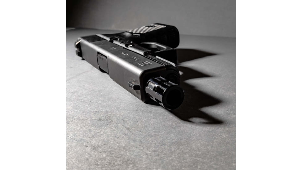 Lockstep Arms Micro Compensator, 1/2-28 Thread, Aluminum, Black, LA-GLK-1150-BLK